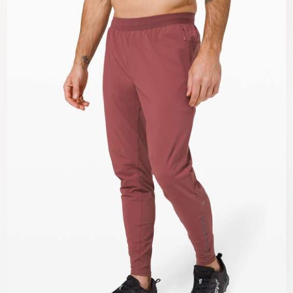 Lululemon Surge Hybrid Pant Joggers Smoky Red 29” Men’s Size XL Gym Running - Picture 1 of 12